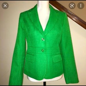 New York and Co. green tweed jacket